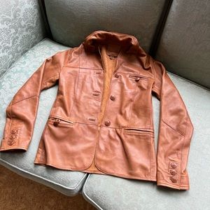 Sundance Women Suede Leather Button Front Jacket